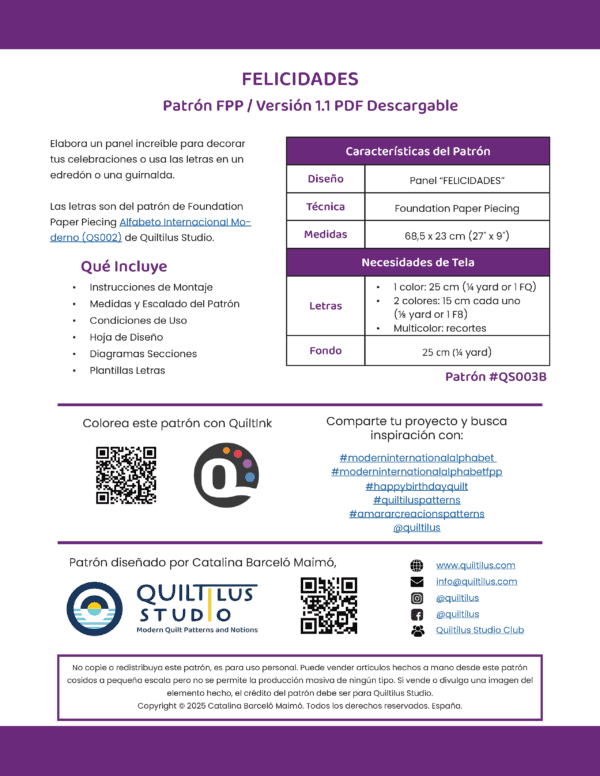 Happy Birthday FPP Pattern. PDF - Image 6