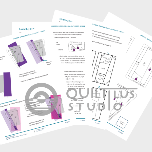 Modern International Alphabet FPP Pattern. PDF - Image 3